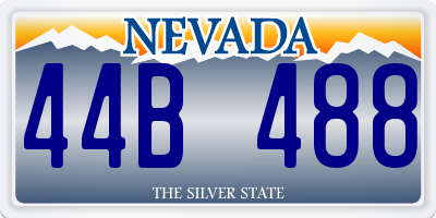 NV license plate 44B488