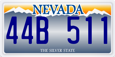 NV license plate 44B511