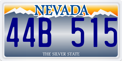 NV license plate 44B515