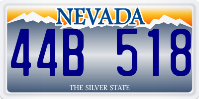 NV license plate 44B518