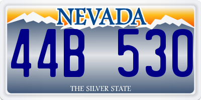 NV license plate 44B530