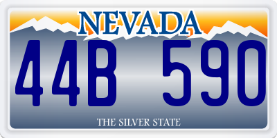NV license plate 44B590