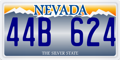 NV license plate 44B624