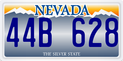 NV license plate 44B628