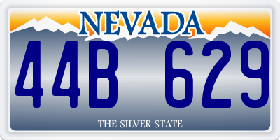 NV license plate 44B629