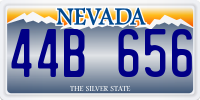 NV license plate 44B656