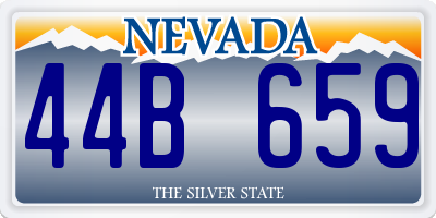 NV license plate 44B659