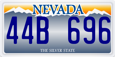 NV license plate 44B696