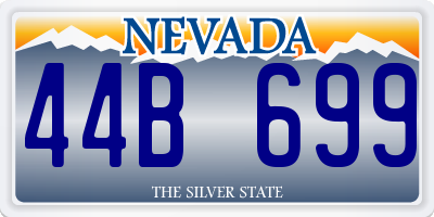 NV license plate 44B699