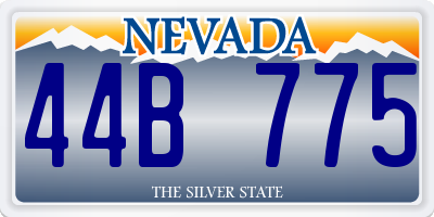 NV license plate 44B775