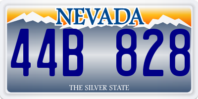 NV license plate 44B828