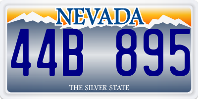 NV license plate 44B895