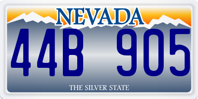 NV license plate 44B905