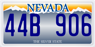 NV license plate 44B906