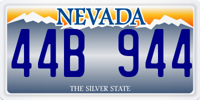 NV license plate 44B944