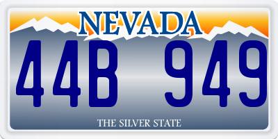 NV license plate 44B949