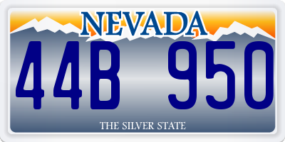 NV license plate 44B950