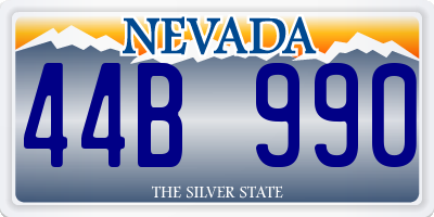NV license plate 44B990