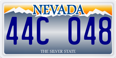 NV license plate 44C048