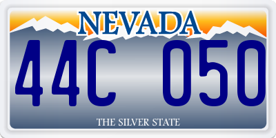 NV license plate 44C050