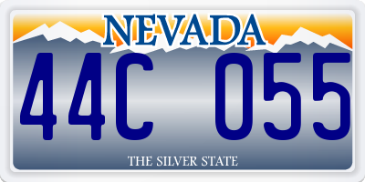 NV license plate 44C055