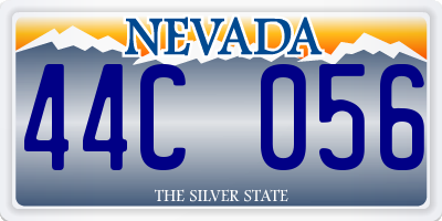 NV license plate 44C056