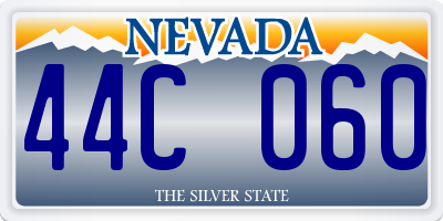 NV license plate 44C060