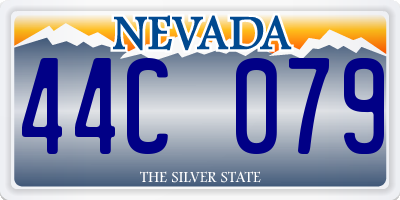 NV license plate 44C079