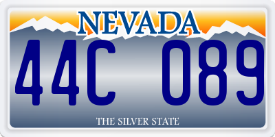 NV license plate 44C089