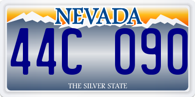 NV license plate 44C090