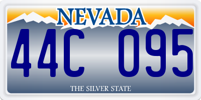 NV license plate 44C095