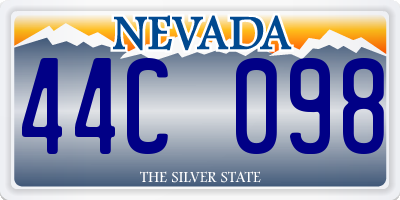 NV license plate 44C098