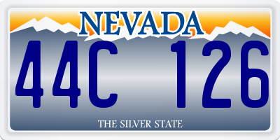 NV license plate 44C126