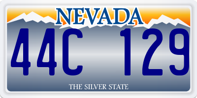 NV license plate 44C129