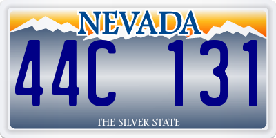 NV license plate 44C131
