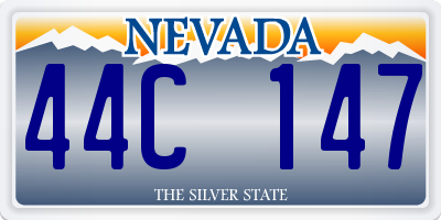 NV license plate 44C147