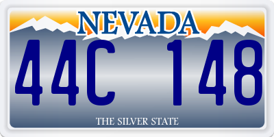 NV license plate 44C148