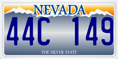 NV license plate 44C149