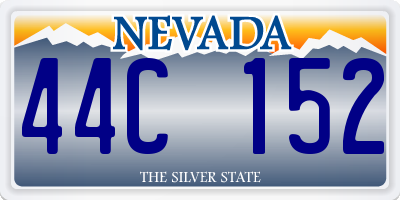 NV license plate 44C152
