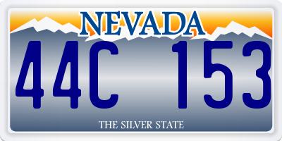 NV license plate 44C153