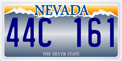 NV license plate 44C161