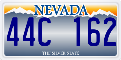 NV license plate 44C162