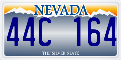 NV license plate 44C164