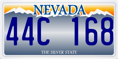 NV license plate 44C168