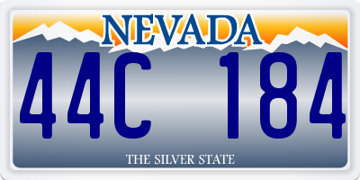 NV license plate 44C184