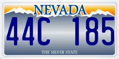 NV license plate 44C185