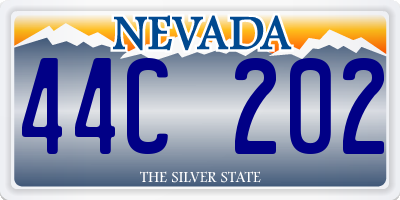 NV license plate 44C202
