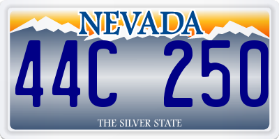NV license plate 44C250