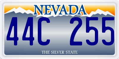 NV license plate 44C255