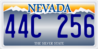 NV license plate 44C256
